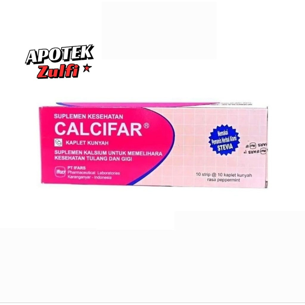 CALCIFAR SUPLEMEN KALSIUM PERBOX 100 KAPLET