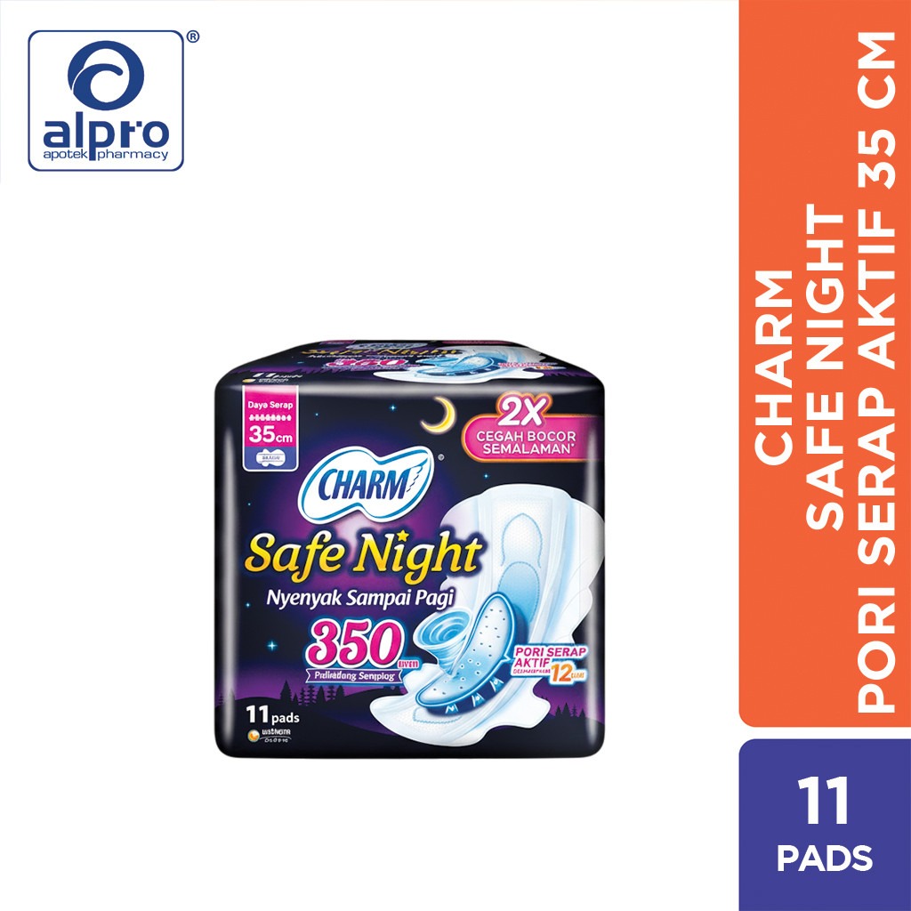 Charm Safe Night 35Cm 11 Pads