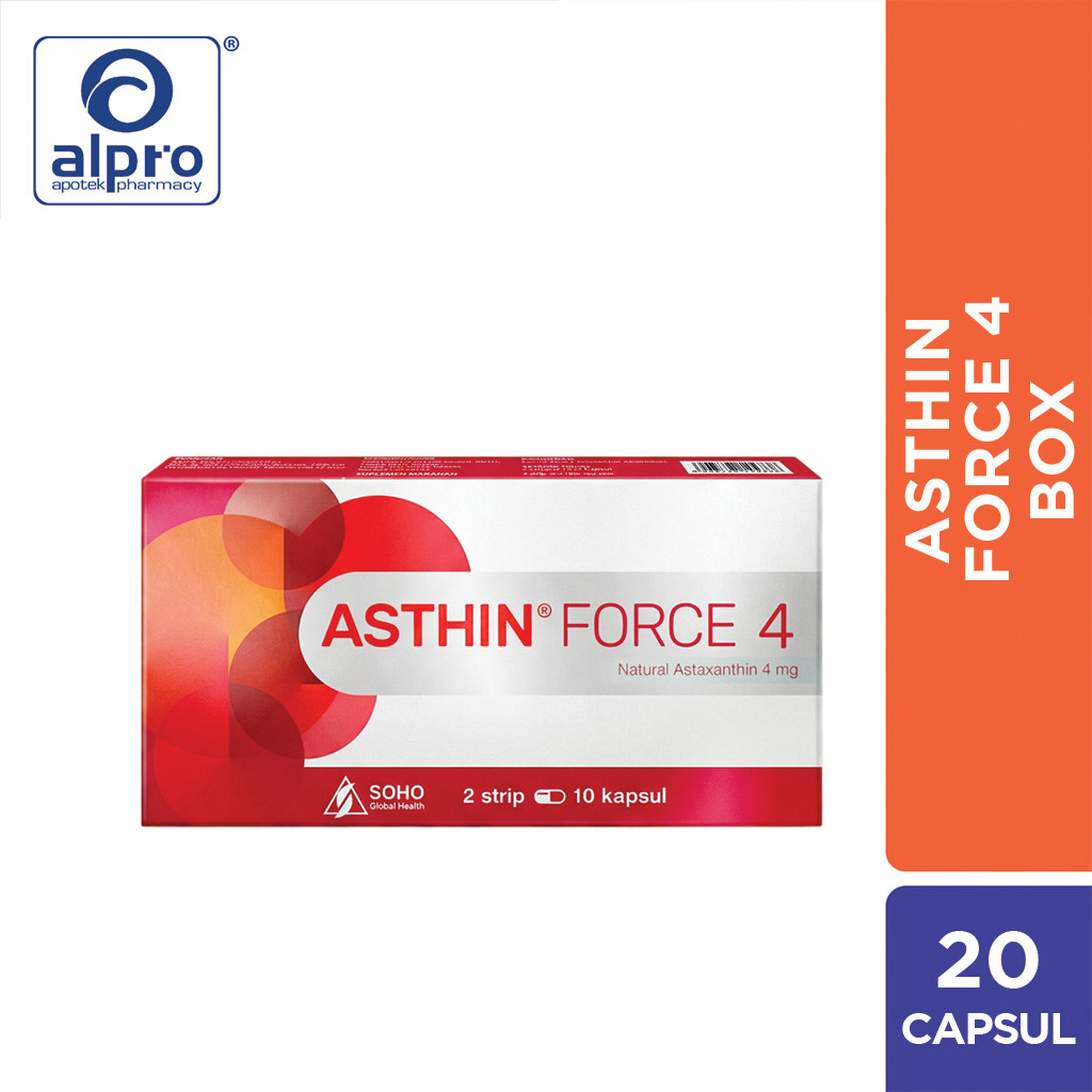 Asthin Force 4 Isi 2 Strip 20 Kapsul