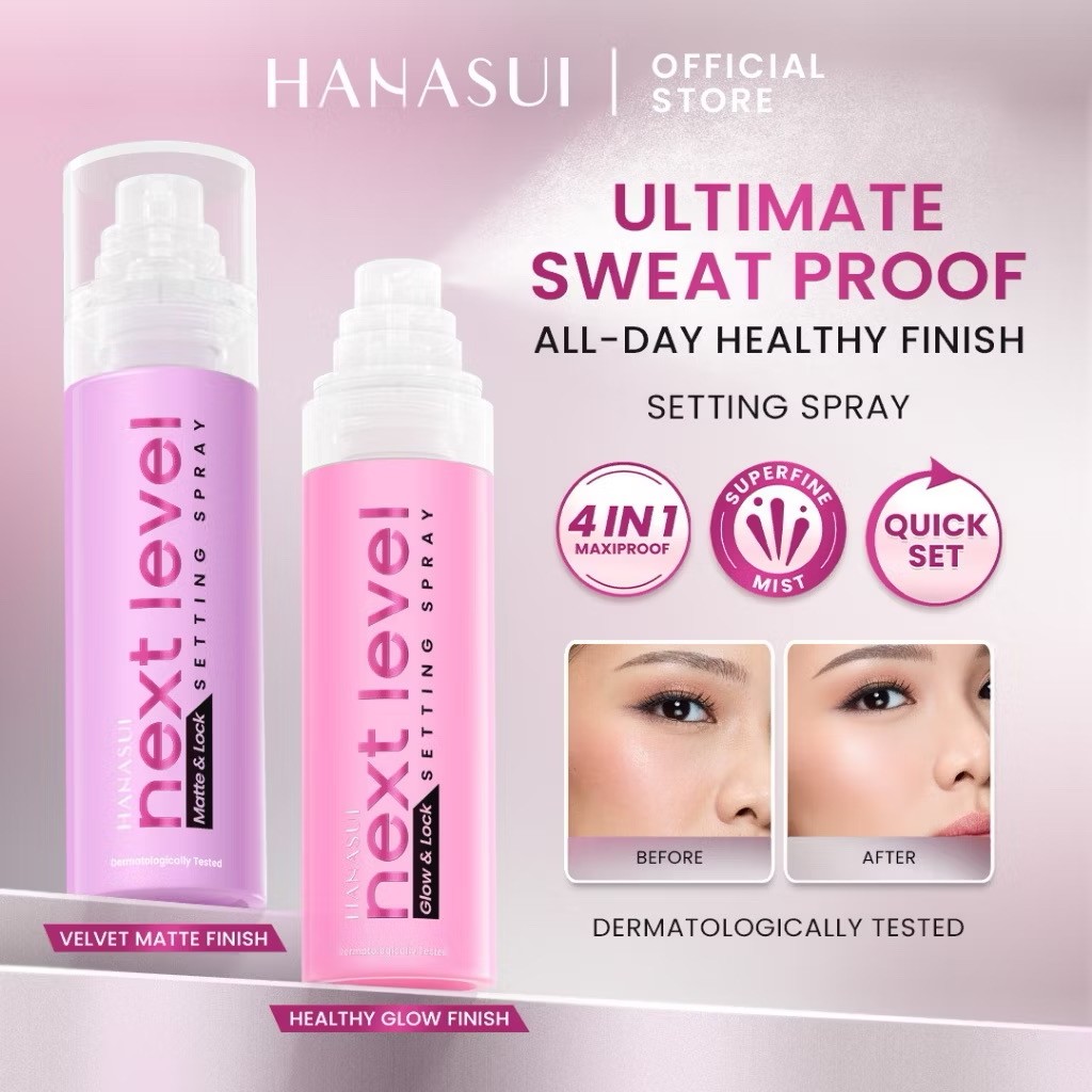 Hanasui Next Level Matte / Glow & Lock Setting Spray
