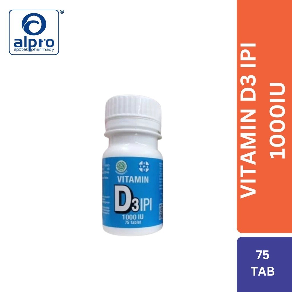 Vitamin D3 Ipi 1000Iu 75Tablet