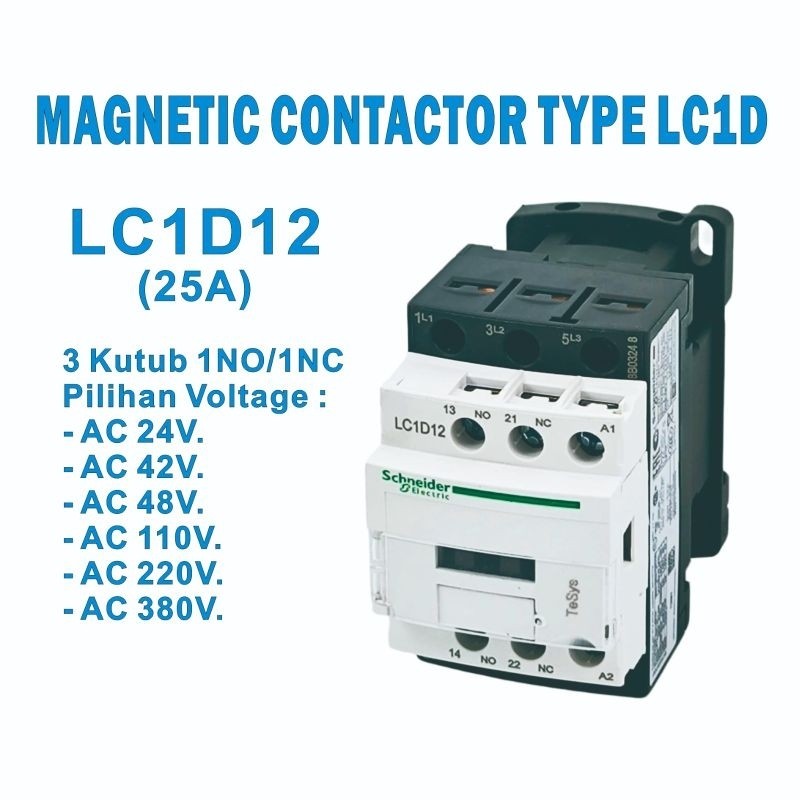 Contactor Kontaktor LC1D12M7