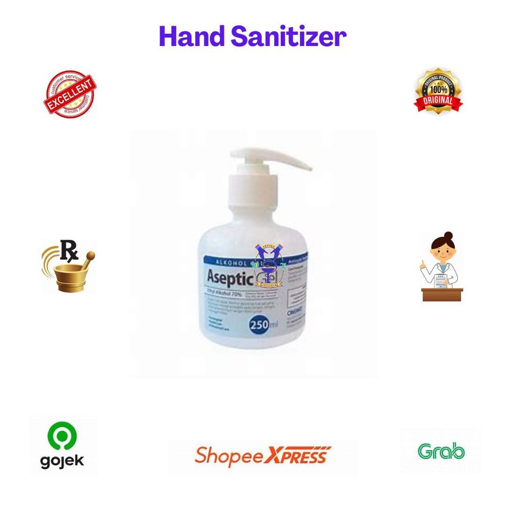 ONEMED ASEPTIC GEL PUMP 250ML (Bgv)