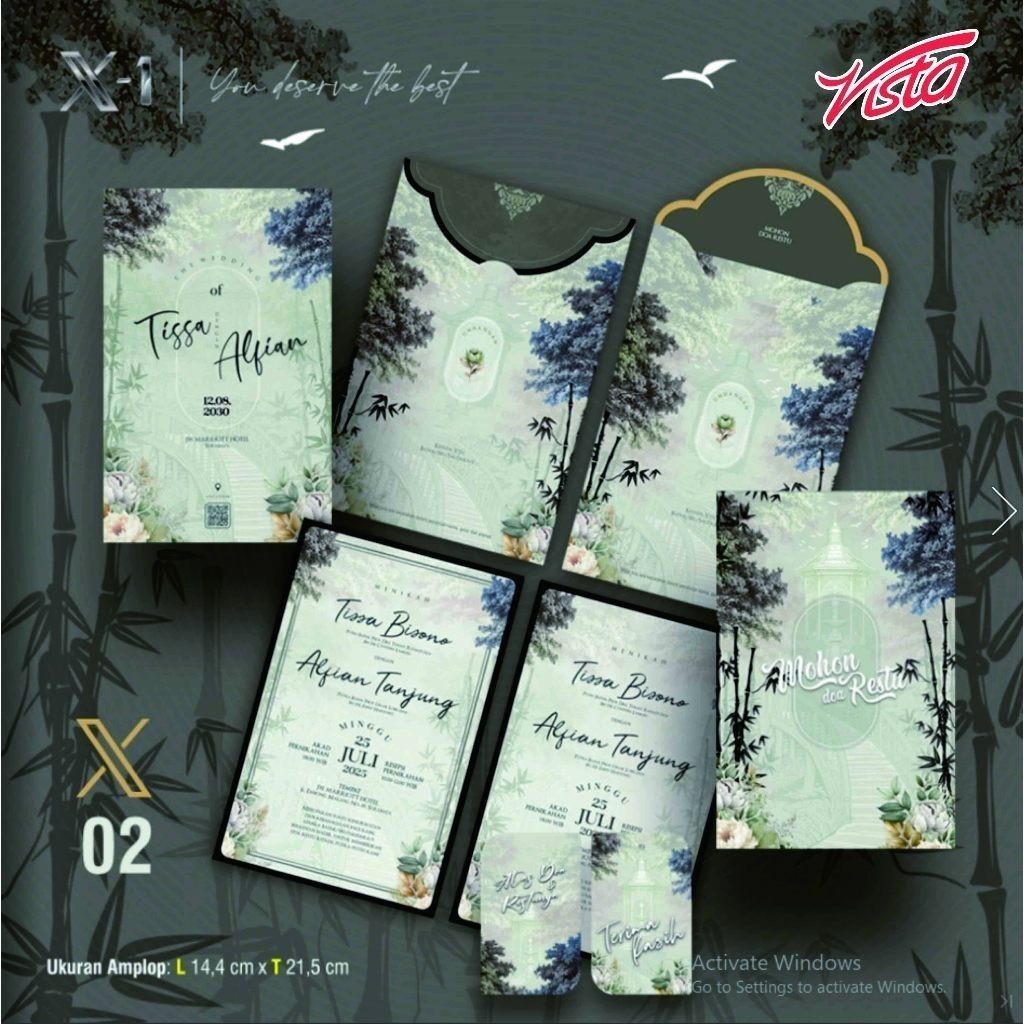 Blangko Undangan  Java Card X-1 02 (Paper Center)
