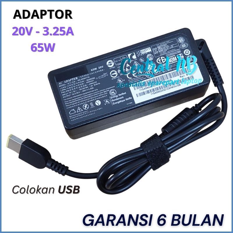 Adaptor Charger Compatible For E440 E450 E460 E455 E465 Series 65W USB -CNB