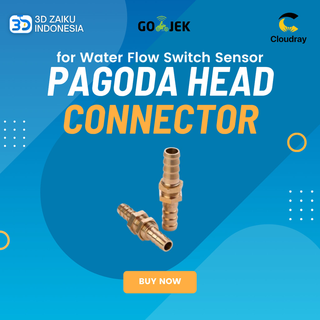 Original Cloudray Pagoda Head Connector for Water Flow Switch Sensor