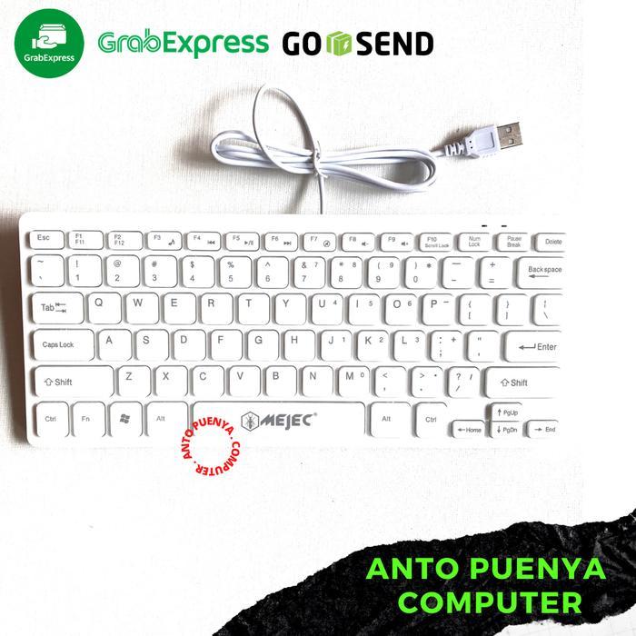 keyboard mini eyota putih input usb - Hitam