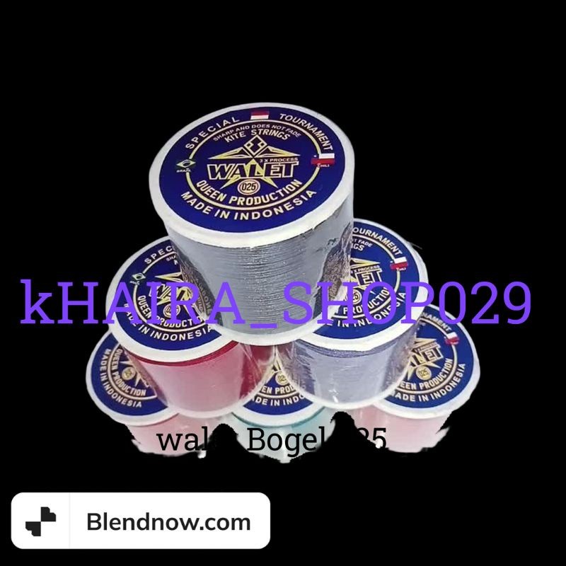 COD !!! Gelasan walet biru Bogel 025.