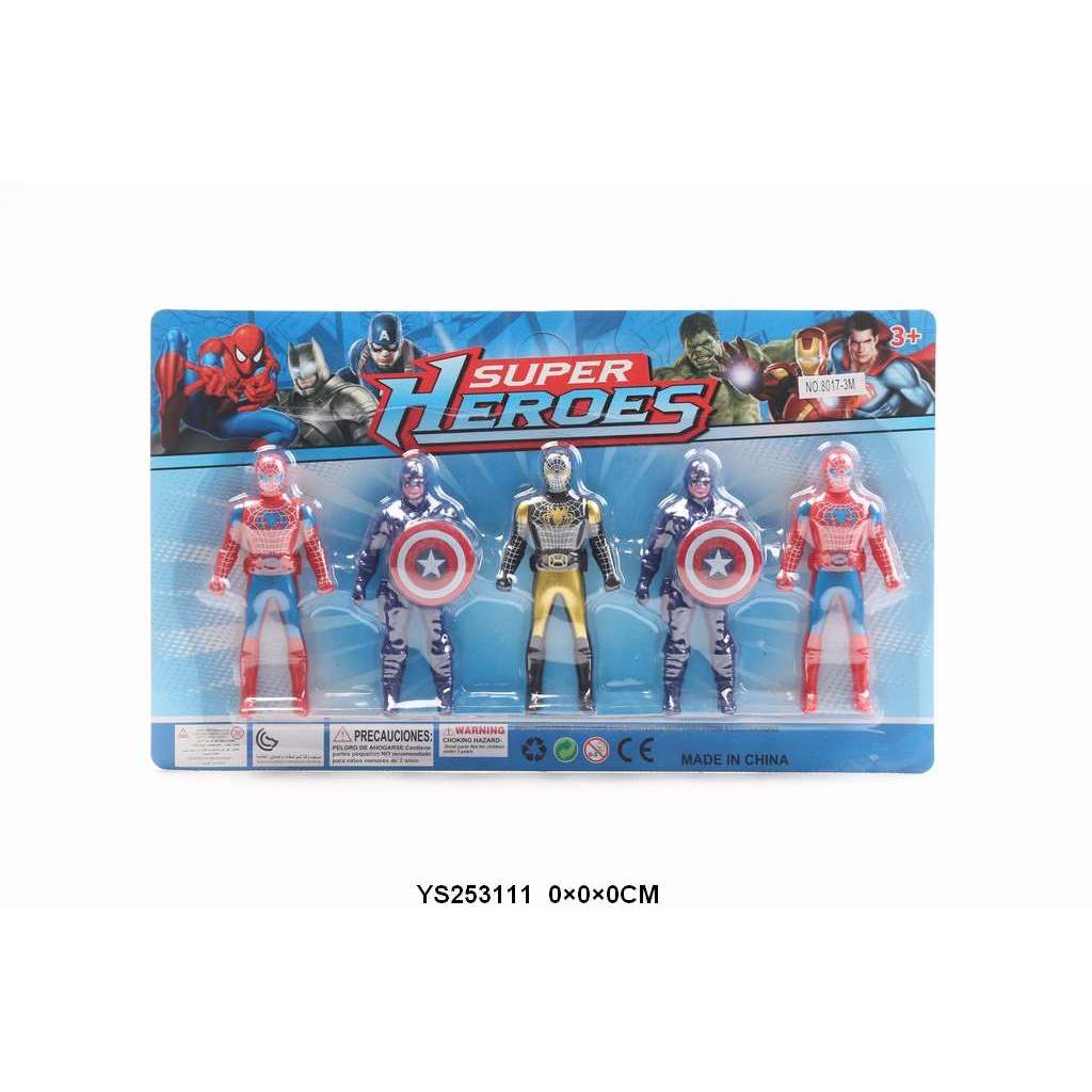 Mainan Action Figure Super Heroes 5 PCS