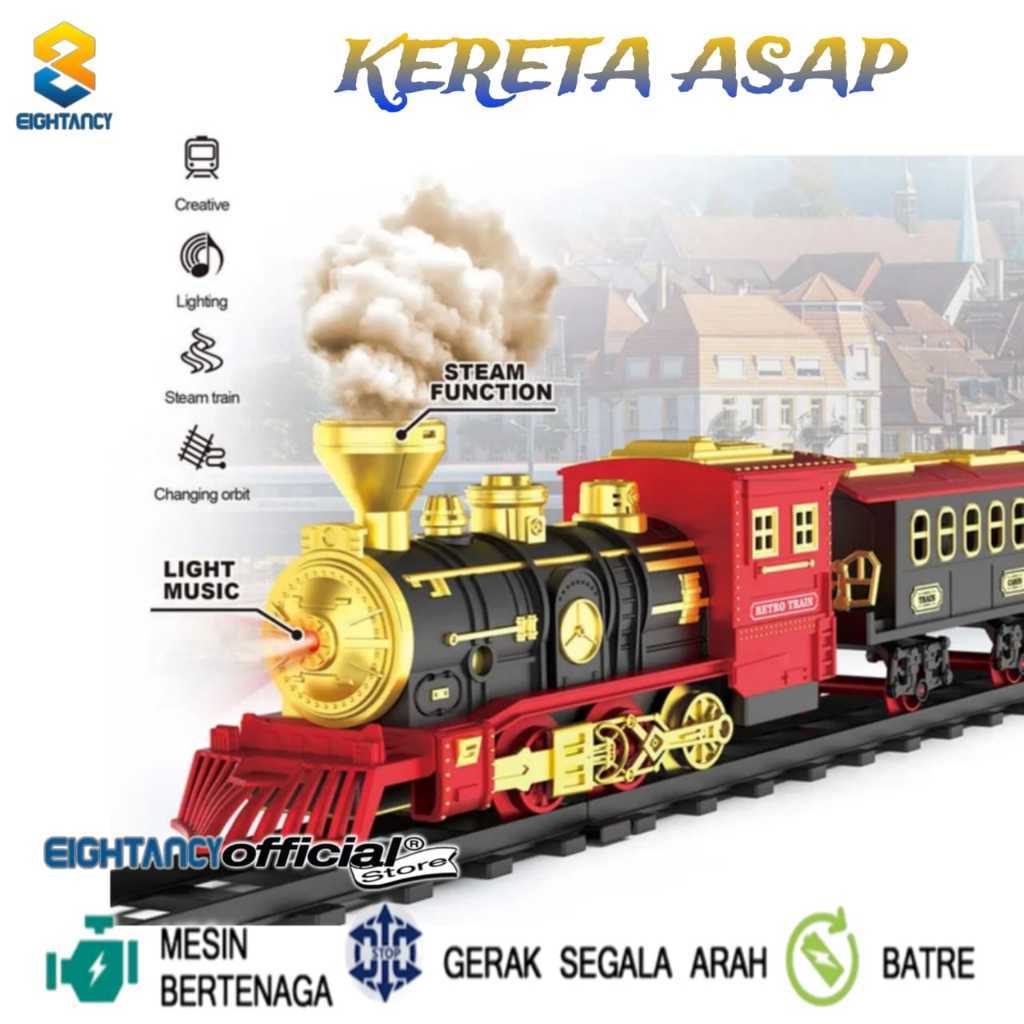MAGELJAYA 8T Mainan Kereta Api - Engineering Train Play Set