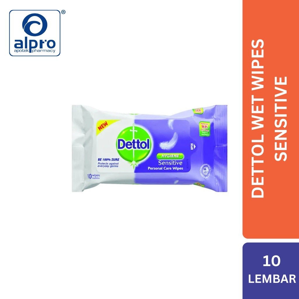Dettol Wet Wipes Sensitive 10S