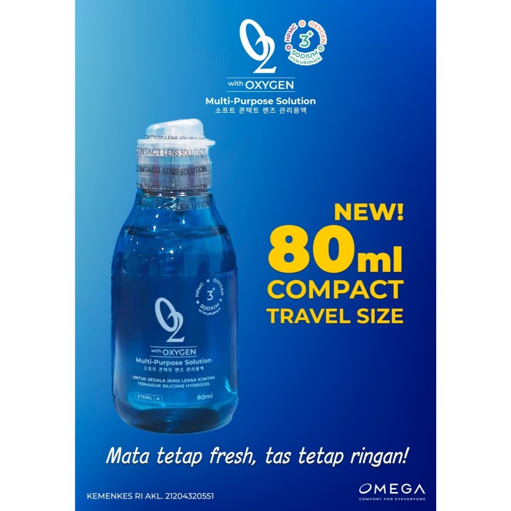 Cairan Softlens O2 Oxygen 80ML New Formula