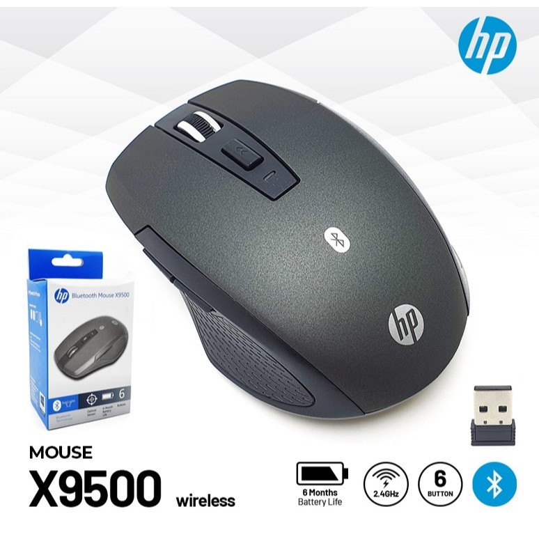Mouse X9500 Dual Mode Mouse Wireless & Bluetooth
