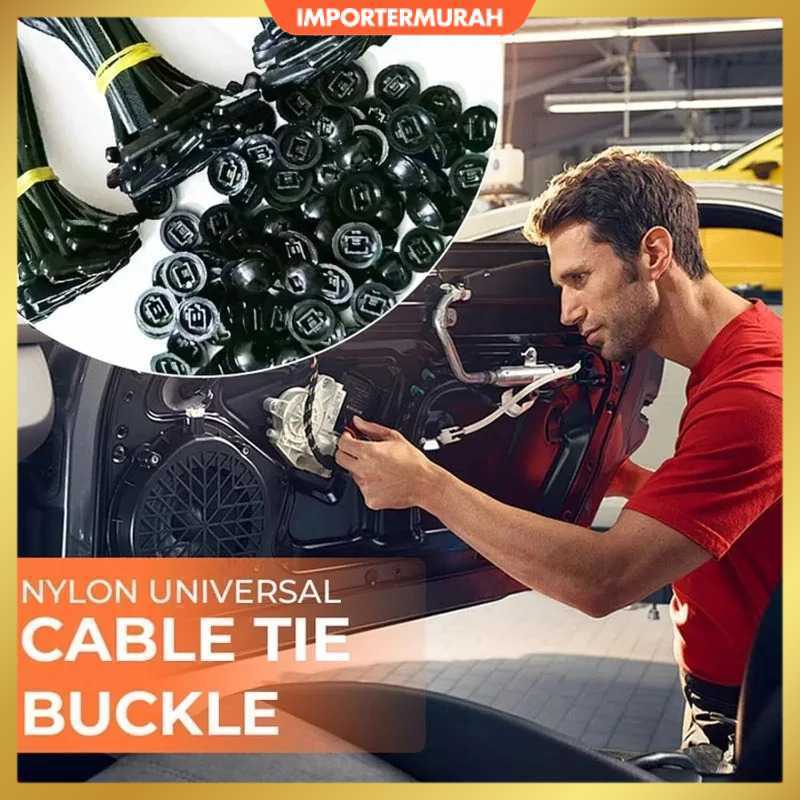 Taffware Kabel Ties Self Locking Stopper Push Mount 2x9cm 100 PCS - E100