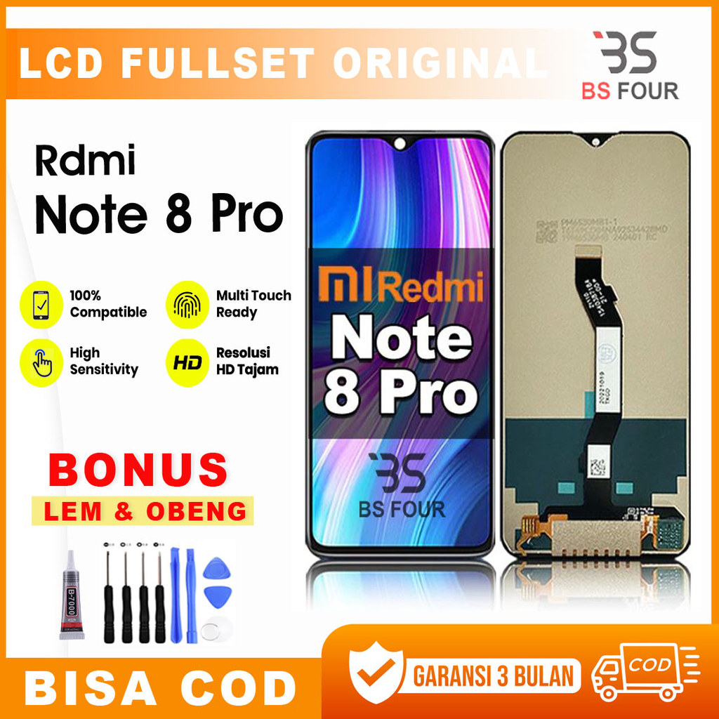 LCD Redmi Note 8 Pro Ori fullset touchscreen original