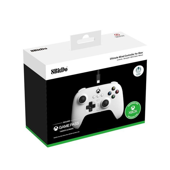 8Bitdo Ultimate Wired Controller for Xbox Series X/S Window iOS Androi - WHITE