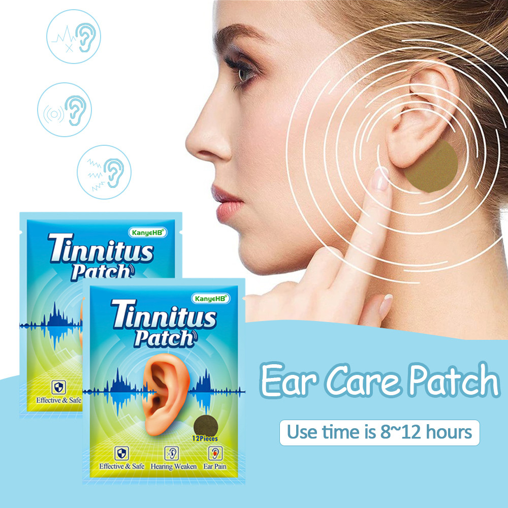 Tinnitus Patch Portable Ear Care Patch Headache Relief Ear Ringing Buzzing Hearing Loss Brain Nerve Ear Ringing Patch