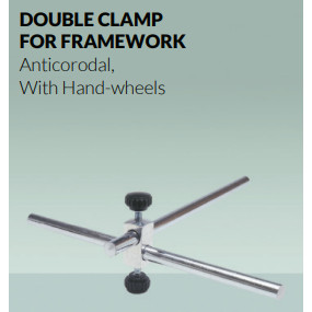 Double Clamp for framework, with hand-wheels OMM