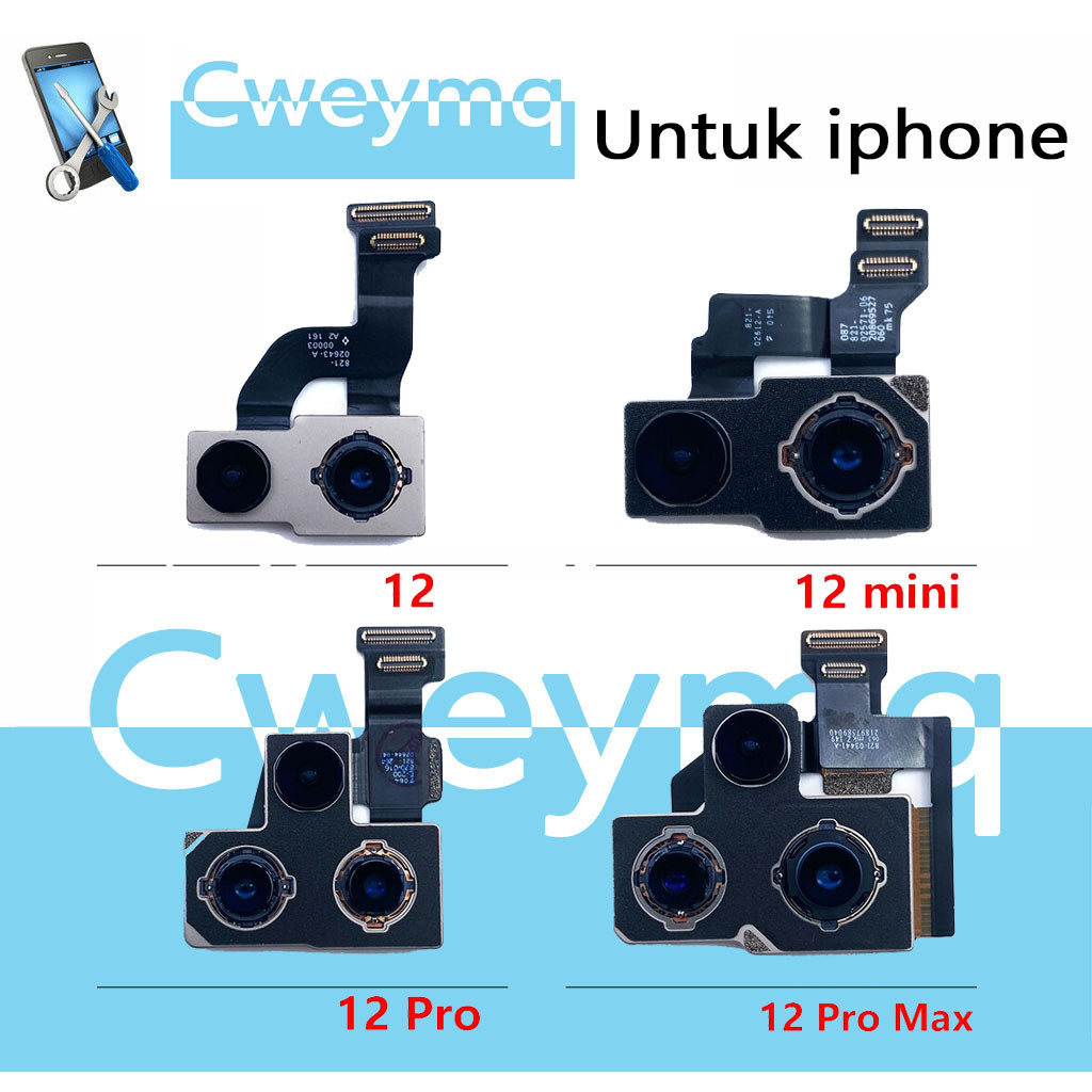 Kamera Kembali Untuk ip 12 Pro Max 12Mini Back Rear Camera Module Flex Replacement