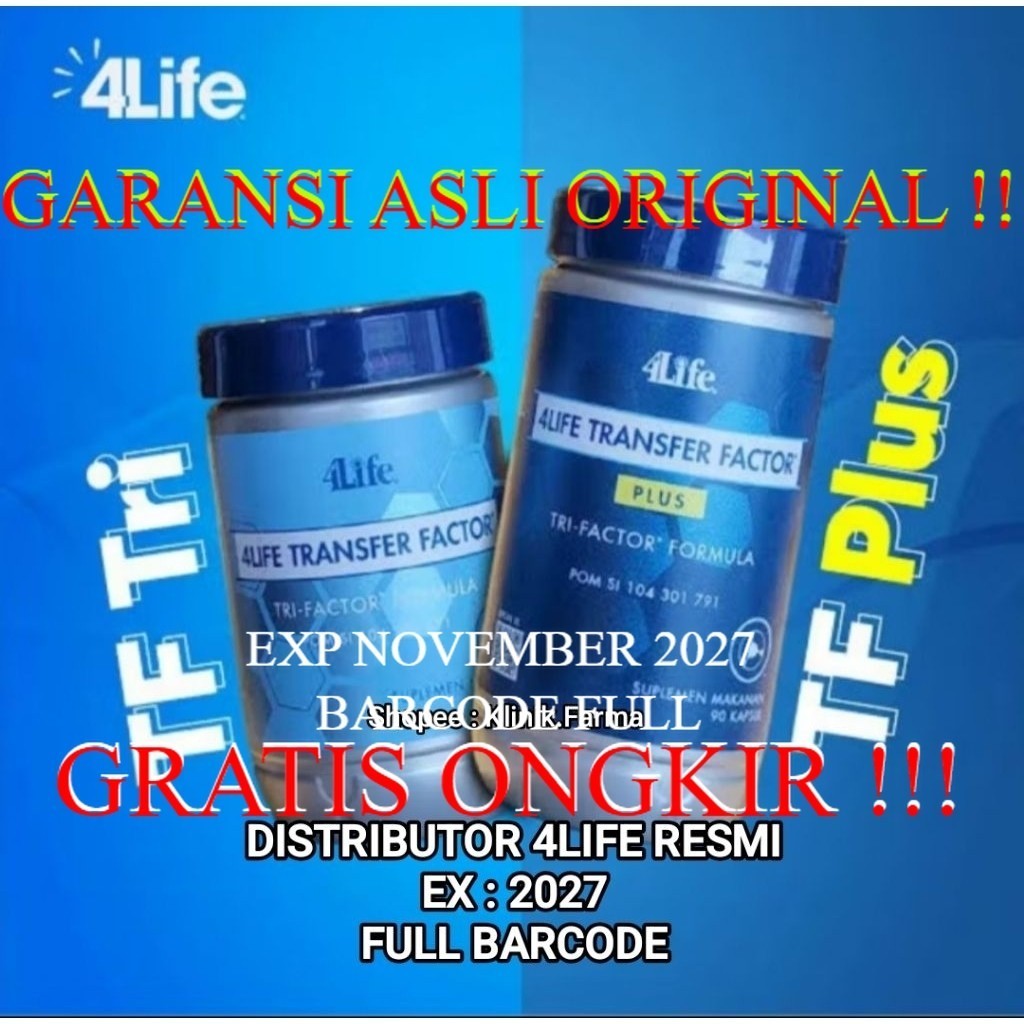 4LIFE PLUS FACTOR FORMULA 4LIFE PLUS FACTOR TRI ASLI ORIGINAL