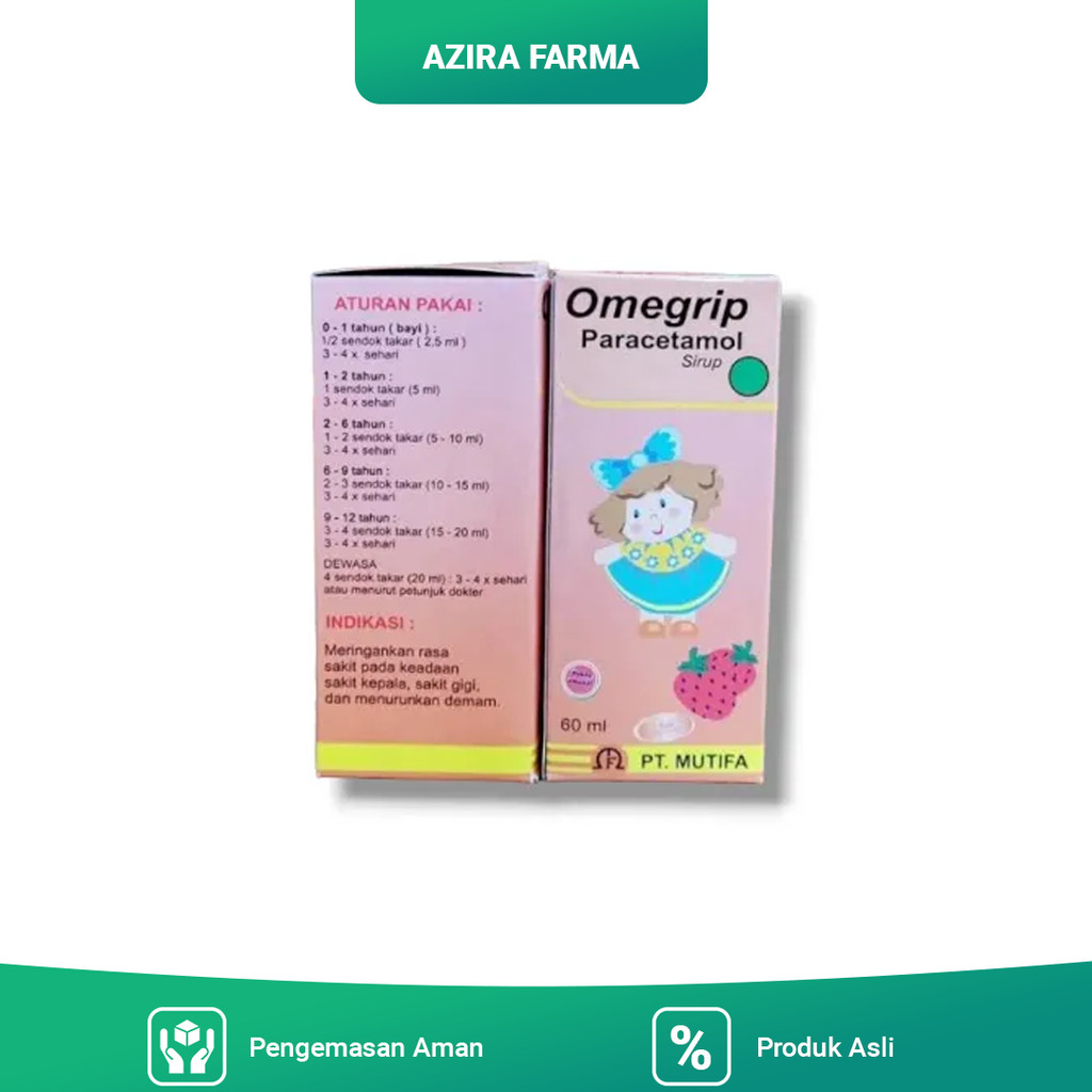 Omegrip syrup 60ml strawberry