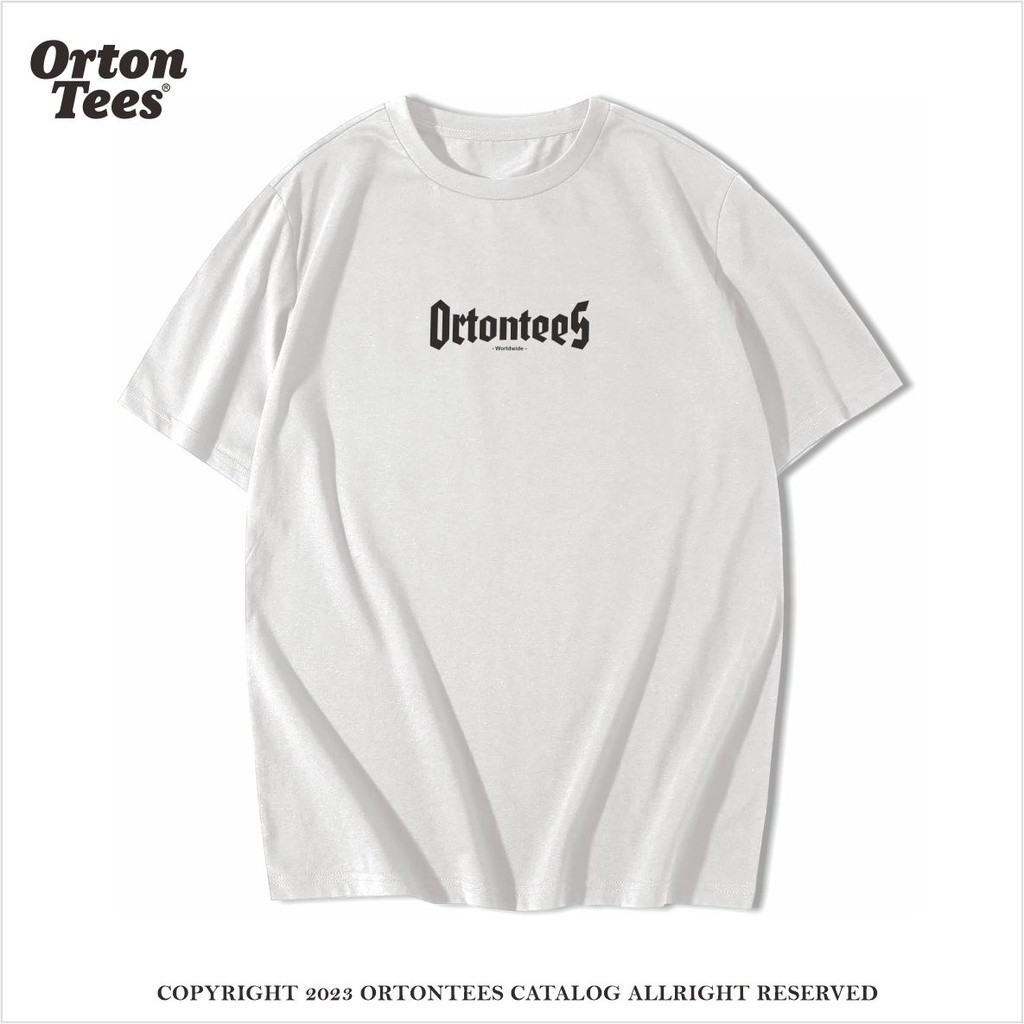 T-shirt ORTONTEES front canabis white