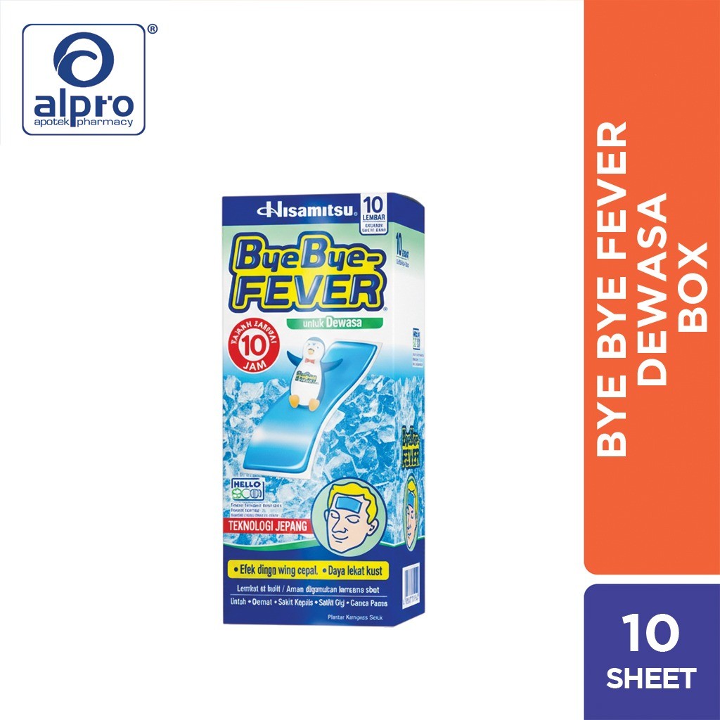 Bye Bye Fever Patch Dewasa 10 Patch