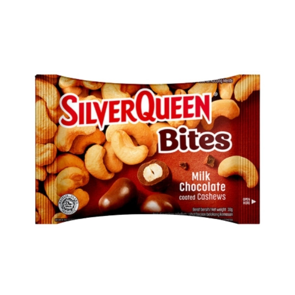 SILVER QUEEN BITES CASHEW 30 GR