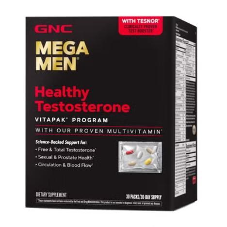 GNC MEGA  MEN Healthy Testosterone Vitapak Program (30 Servings)
