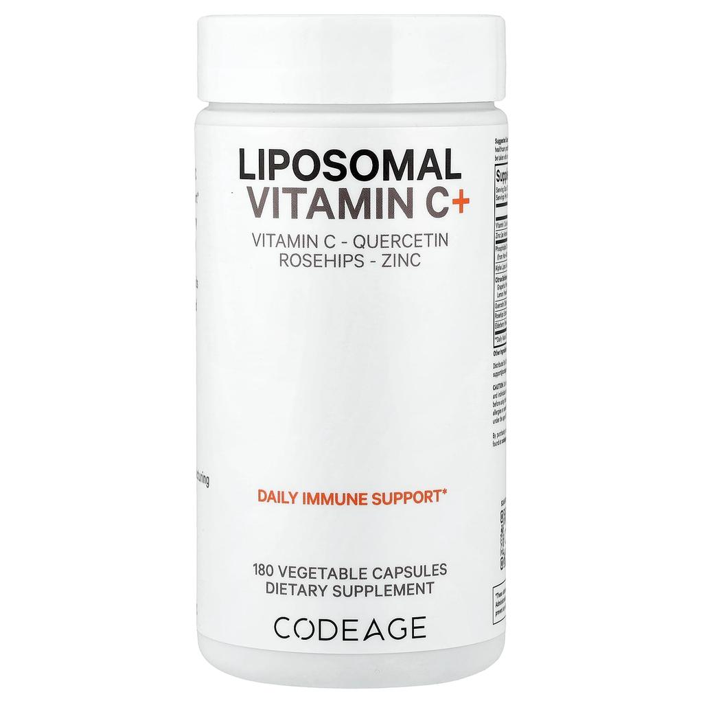 Codeage, Liposomal Vitamin C+, 180 Vegetable Capsules