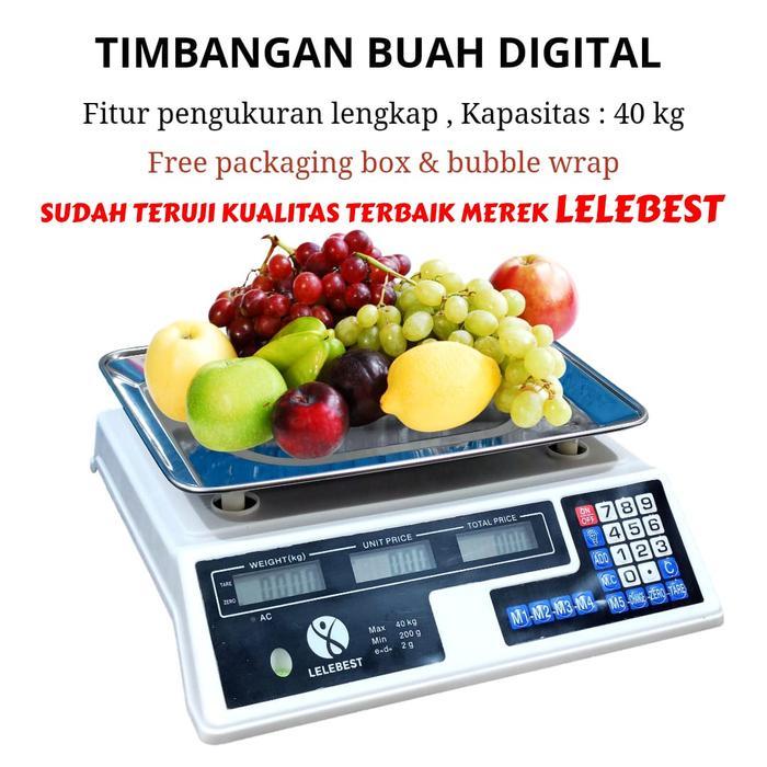 Timbangan Buah Digital 40kg Double Display Digital Computing Scale Kitchenware - Warna