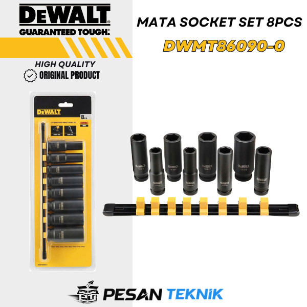 Mata Socket Set Impact Socket Set 8 pcs 1/2" DEWALT DWMT86090-0