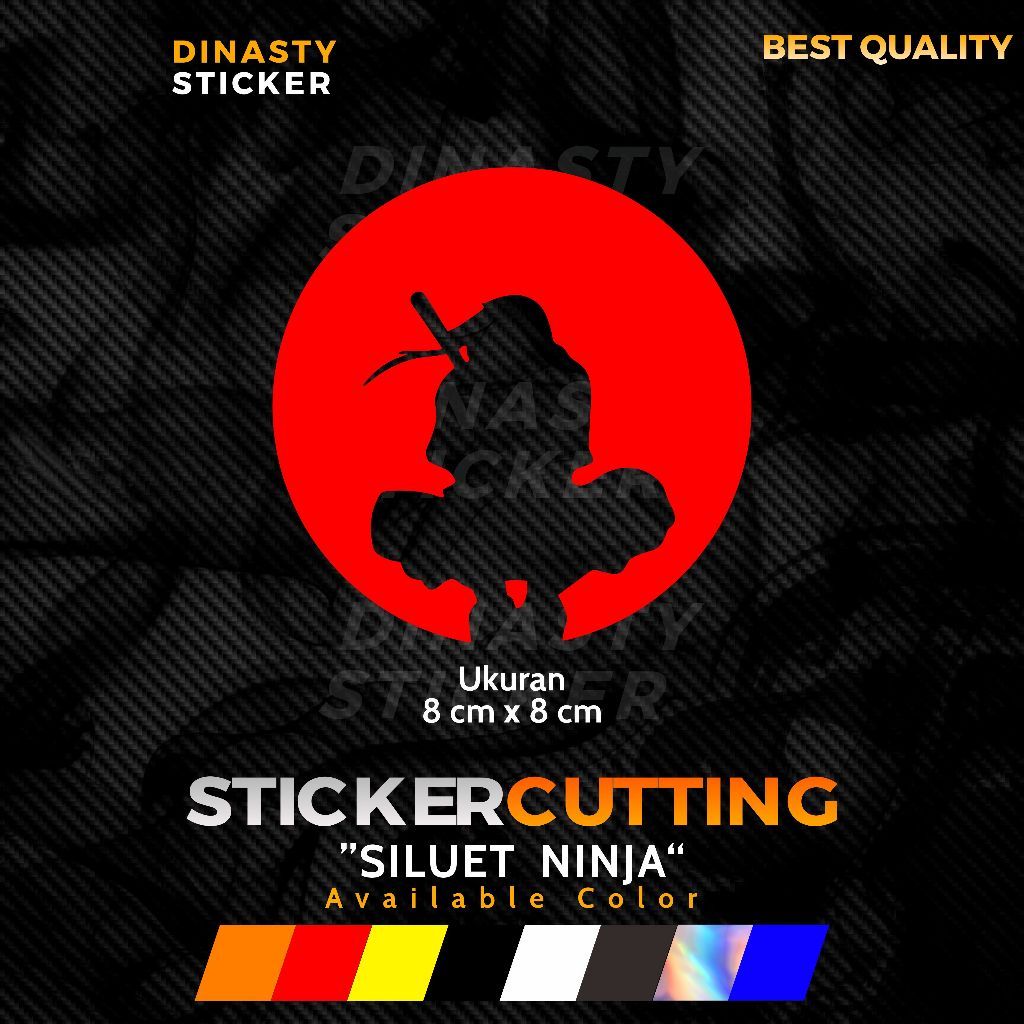 STICKER STIKER CUTTING SILUET NINJA