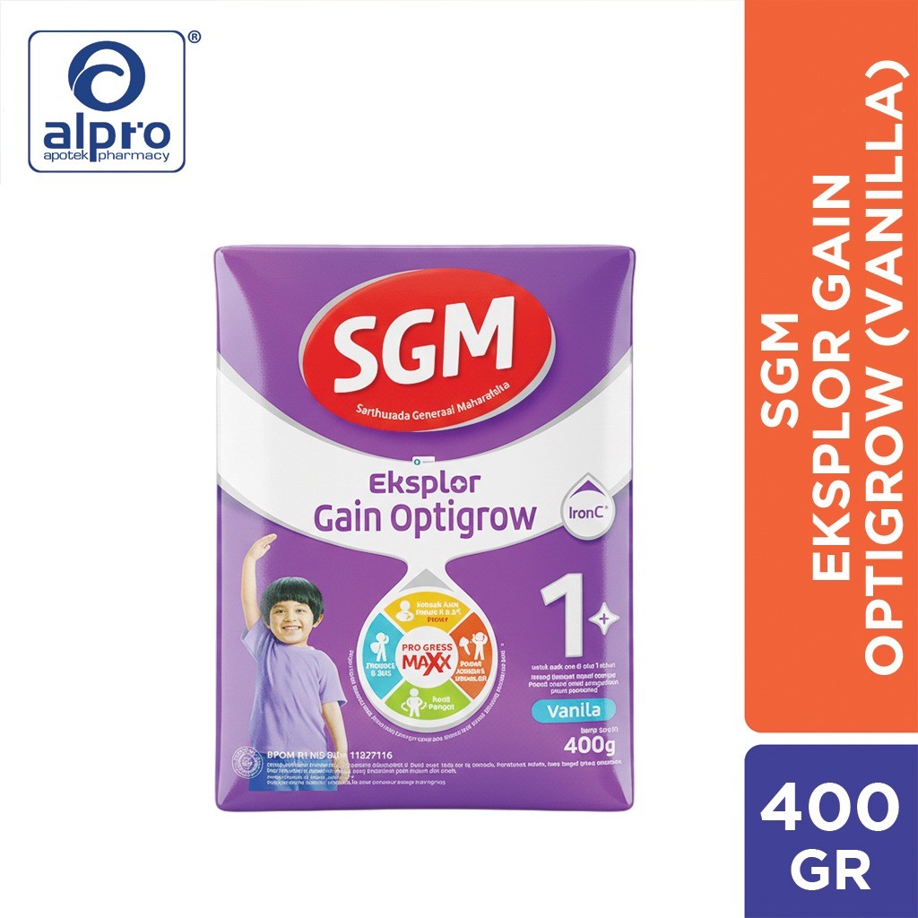 Sgm Eksplor Gain Optigrow Vanilla 400Gr