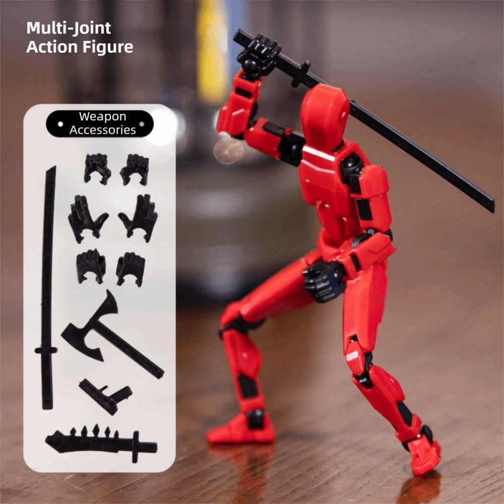 Poseable Model Multi-Jointed Robot Multi Joint Mobile Transformation Robot 3D Printed Mannequin Handheld Shapeshift Robot