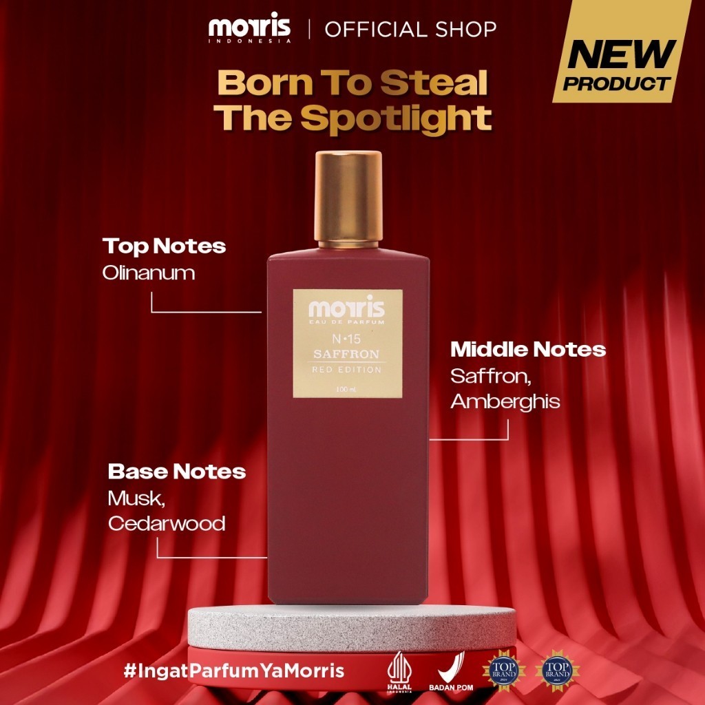 Morris Red Edition Saffron Eau De Parfum – 100ml