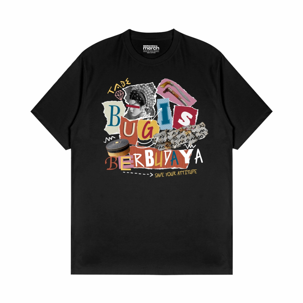 Kaos Bugis Save Your Attitude | 100% Cotton Combed  Premium