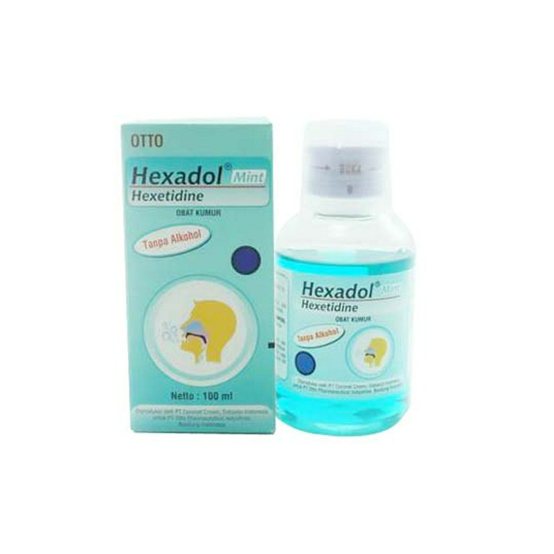 HEXADOL MINT GARGLE 1 BOTOL @ 100 ML