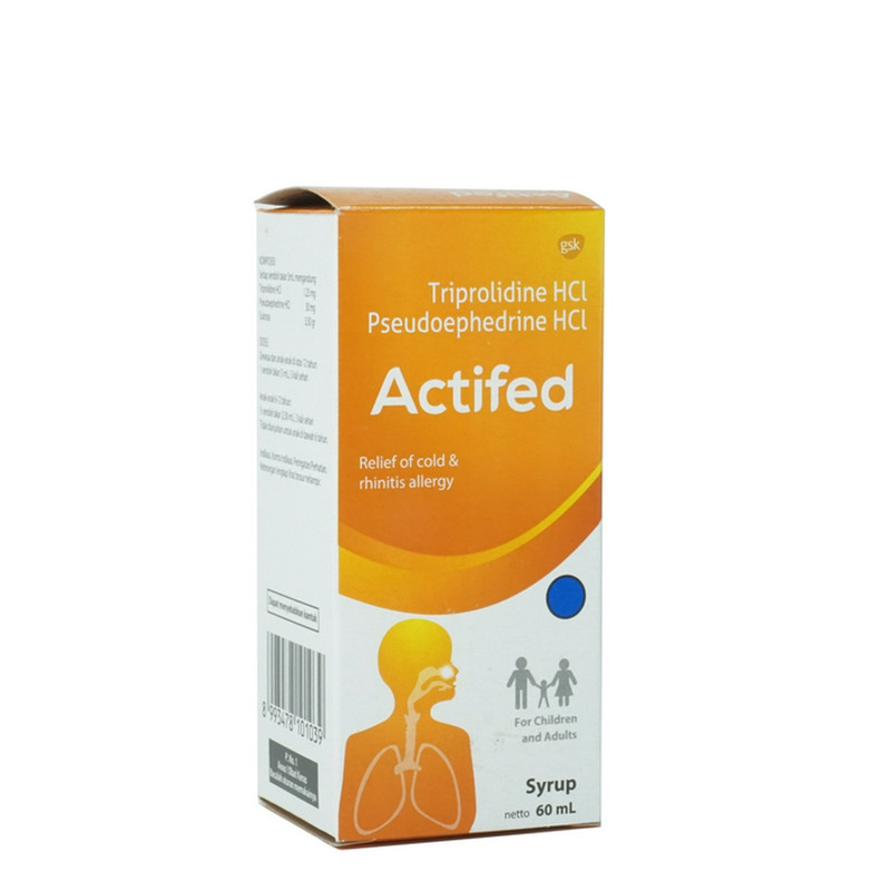 ACTIFED SIRUP 1 BOTOL @ 60 ML