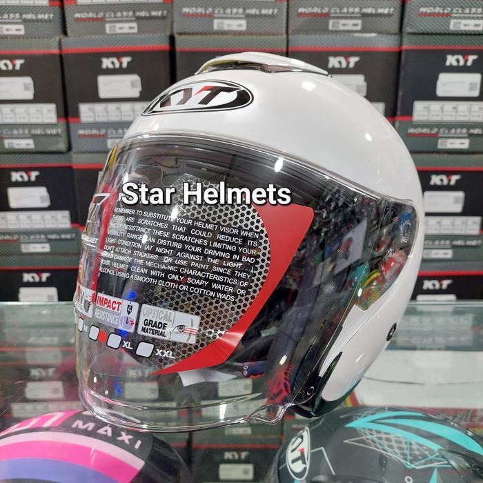 Helm KYT Kyoto R Solid White Gloss - M