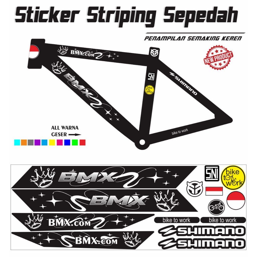 COD/ STICKER BMX / DECAL STRIPING SEPEDAH