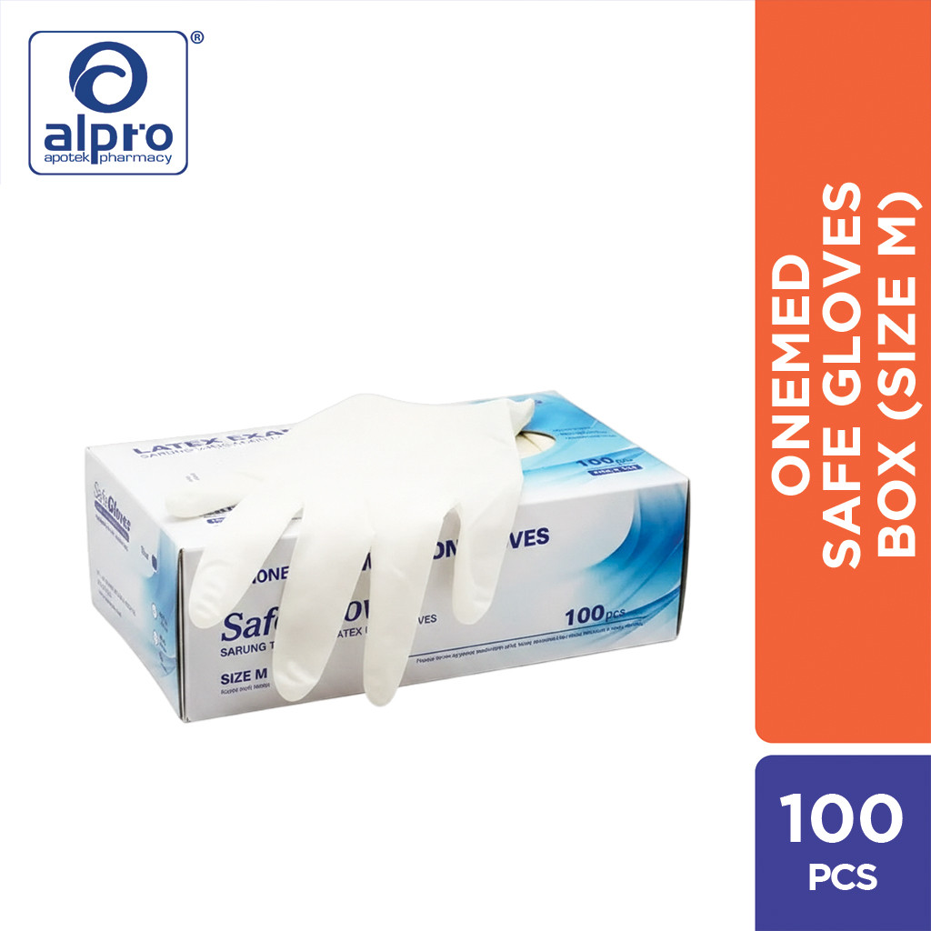 Onemed Safe Gloves Sge Size M 100Pcs