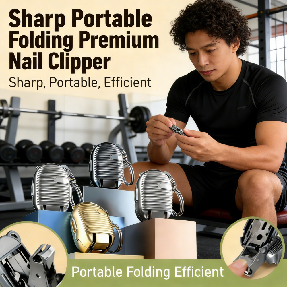 Folding Nail Clipper Portable Sharp Efficient Premium