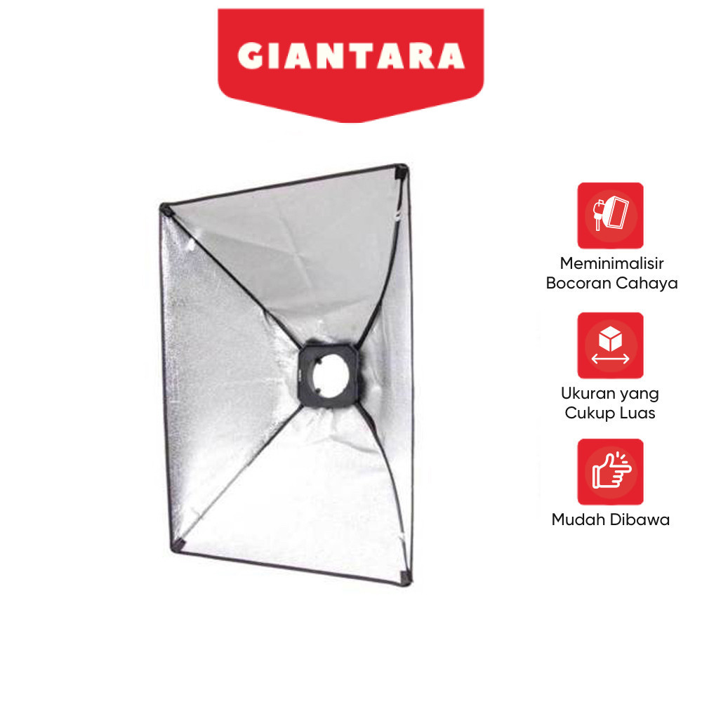TAFFSTUDIO Payung Softbox Reflektor 50x70cm Flash Mount - CY50
