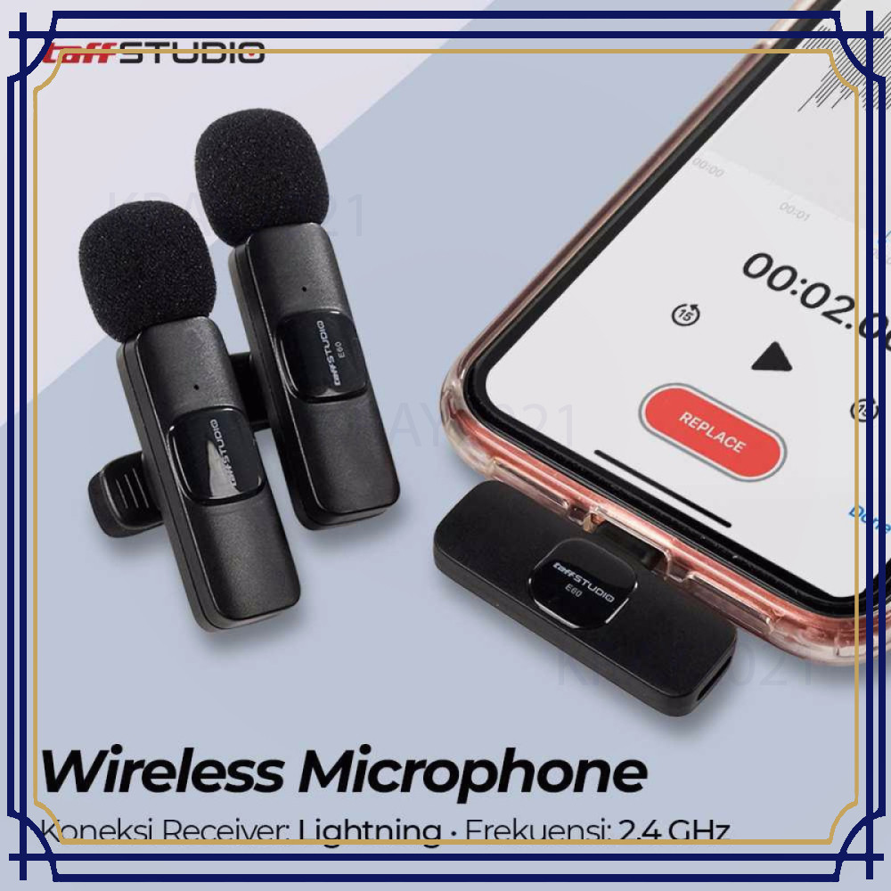 Wireless Lavalier Lapel Microphone Vlogger Lightning IT073