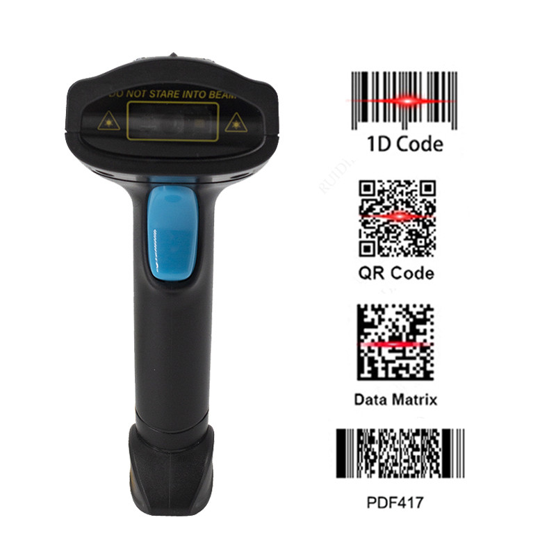 1D 2D Bar Reader Wired or Wireless or Bluetooth Bar Code Scanner Qr Code Datamatrix Code PDF417 Handheld Scanner
