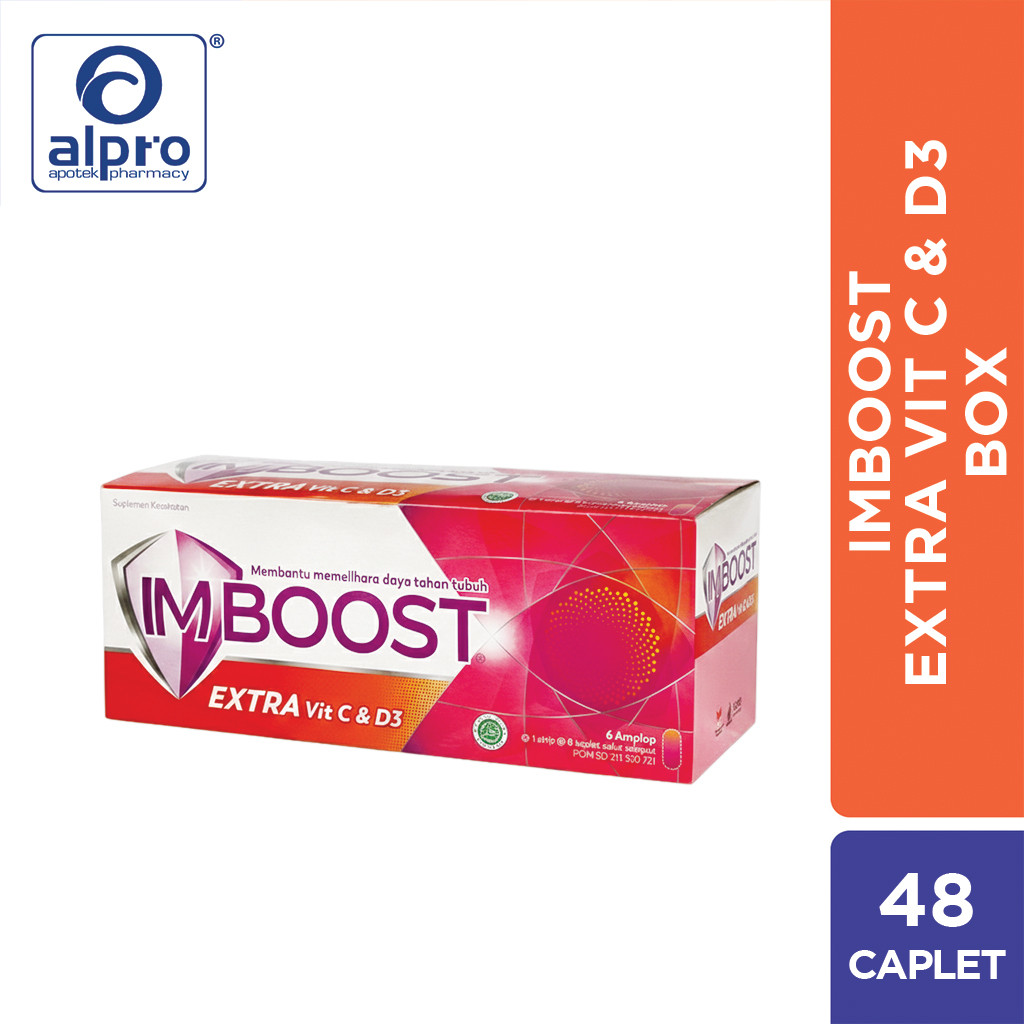 Imboost Extra Vitamin C&D3 6 Strip X 8 Kapsul