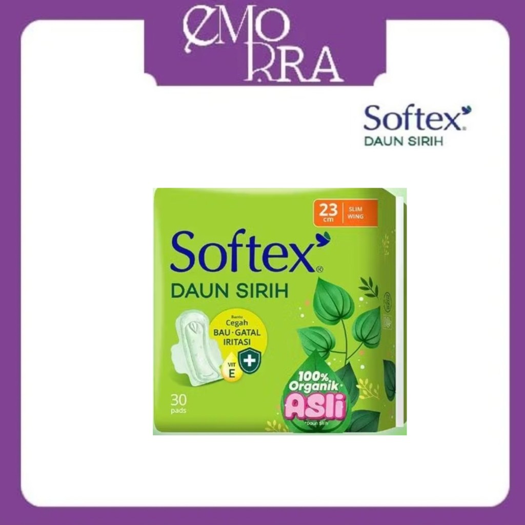 Softex Daun Sirih 30pads 23cm Slim Wing