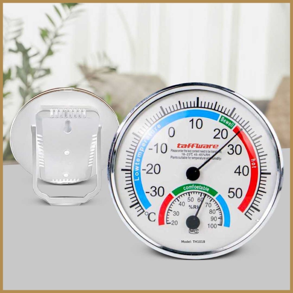 Taffware Analog Thermometer Hygrometer Temperature Humidity - TH101B