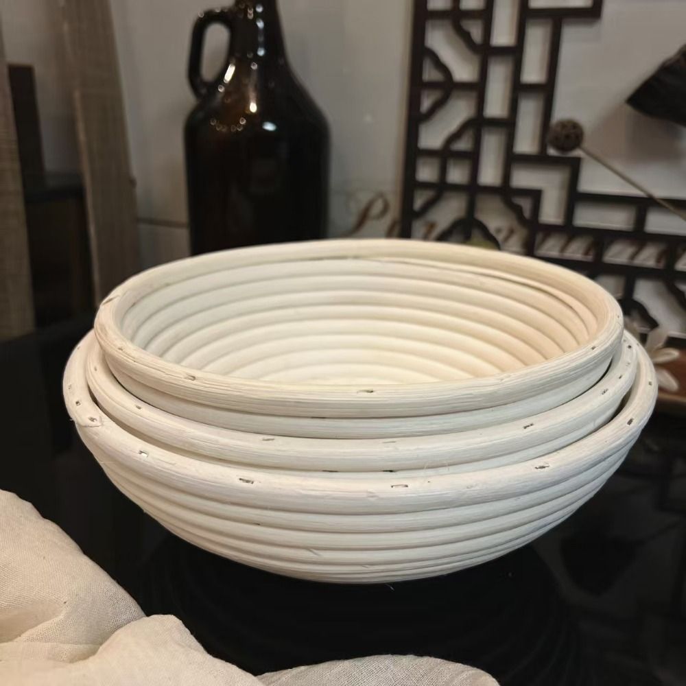 Round Bread Proofing Basket Linen Lining Bread Fermentation Bread Basket 6 Sizes Breathable Cloth Fermentation Basket